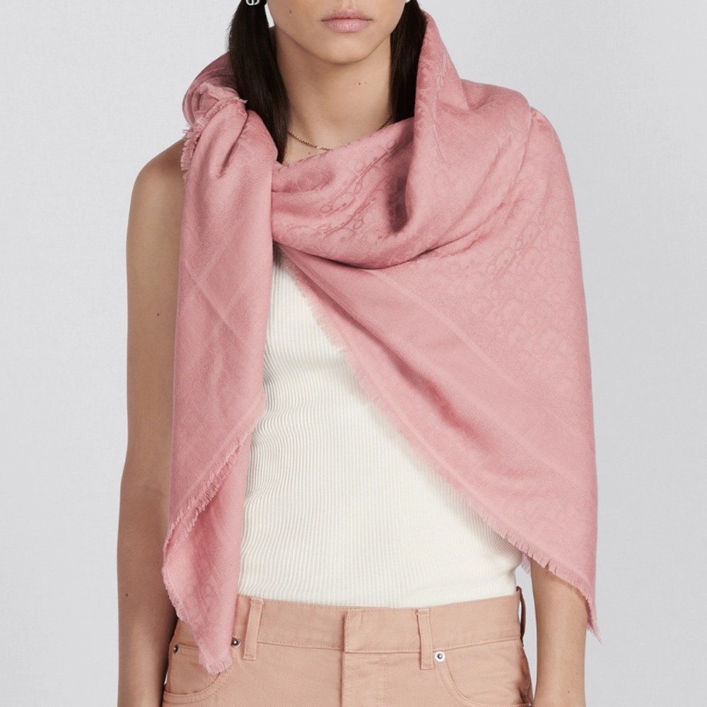 Dior Oblique Shawl Pink